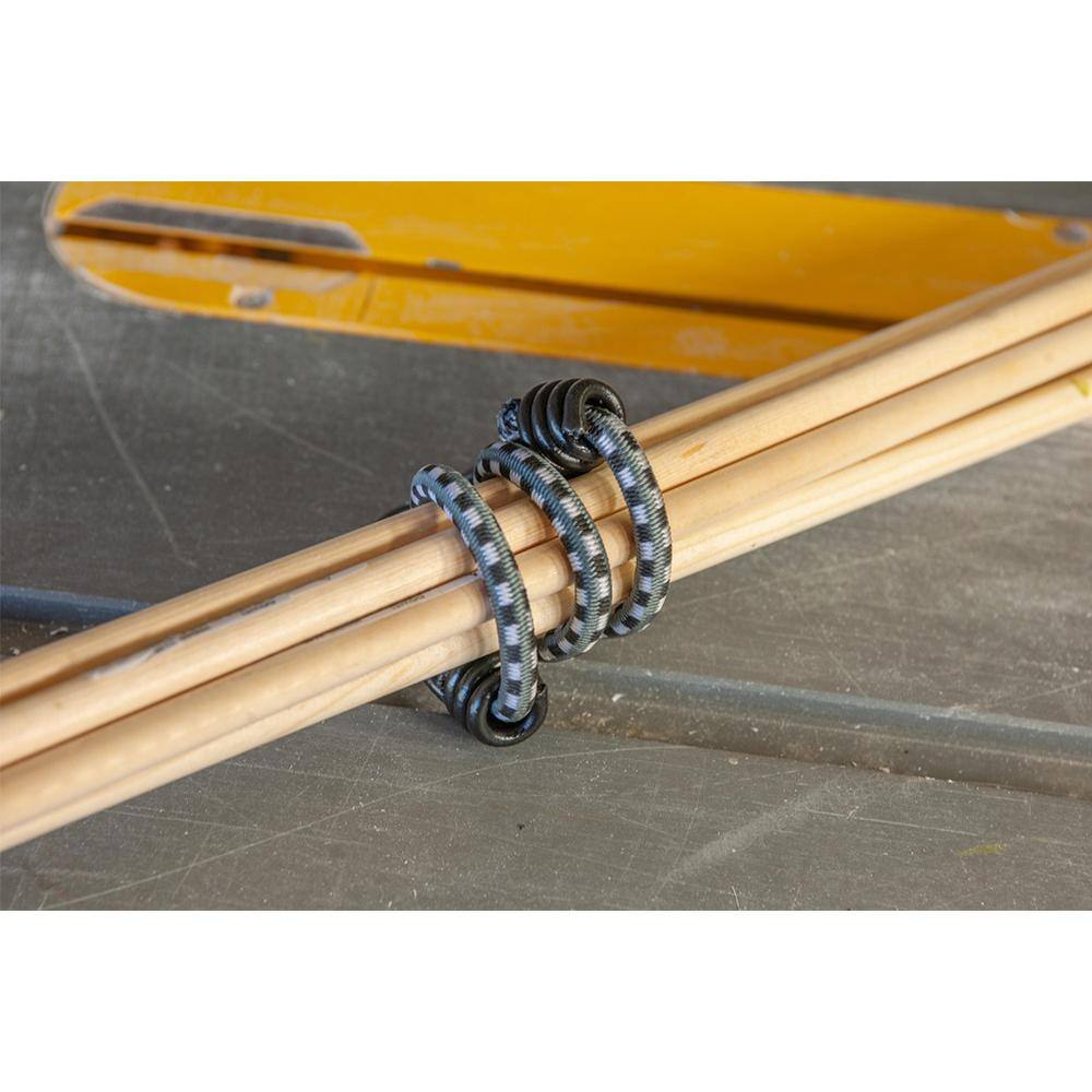 Keeper Assorted Size Multi-Color Bungee Cords with Hooks (6 Pack)