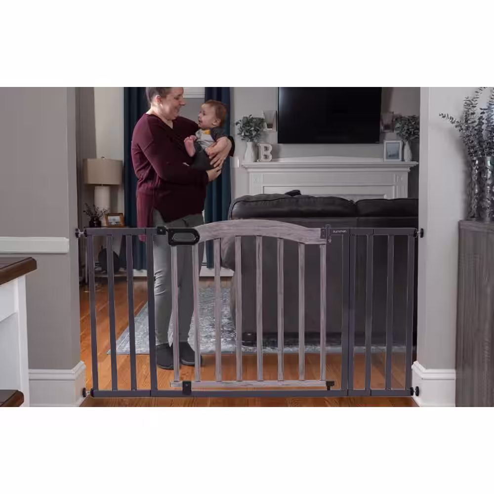 Summer Infant 32 in. Decorative Wood & Metal Gate