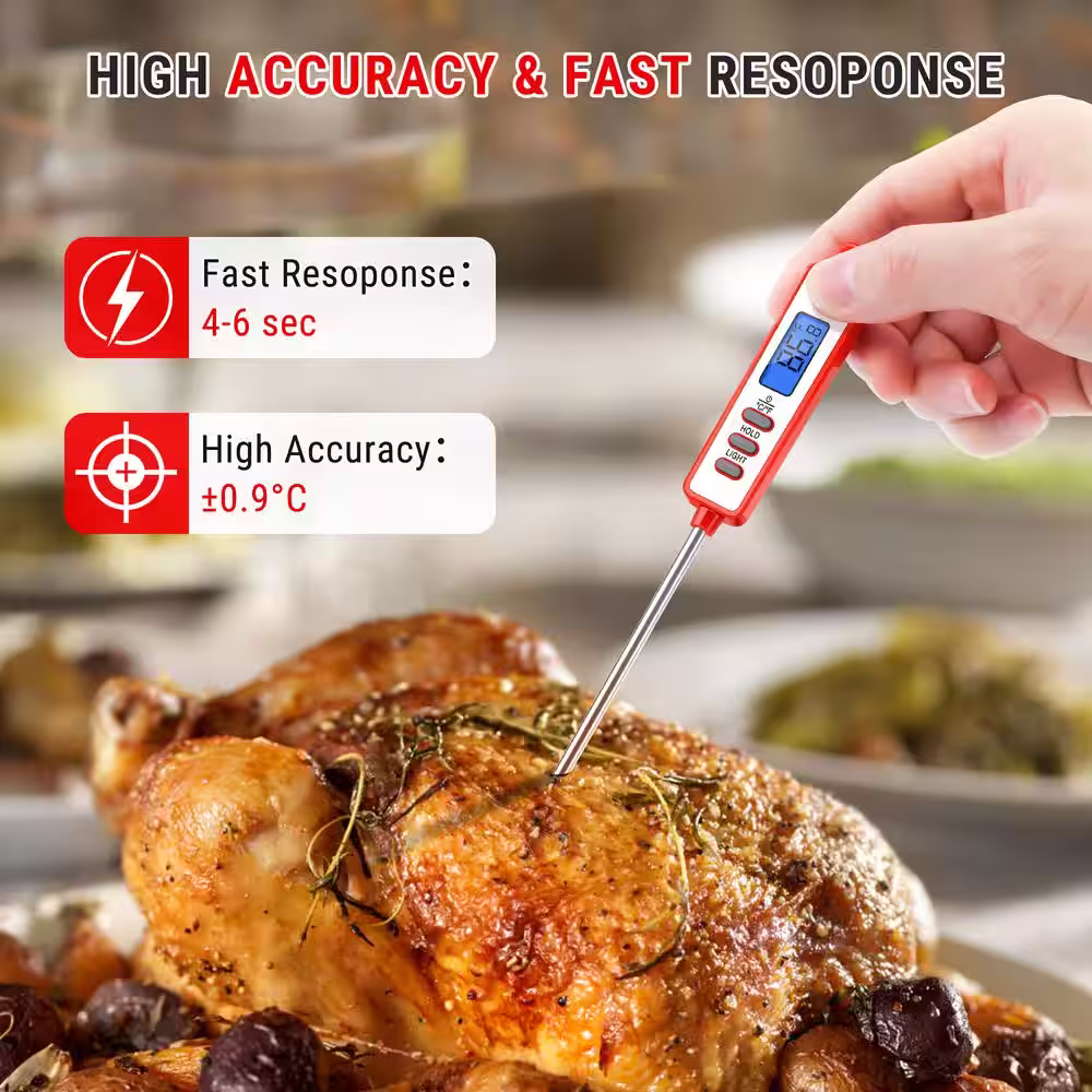 ThermoPro TP01AW Digital Meat Thermometer Long Probe Instant Read Food Cooking Thermometer