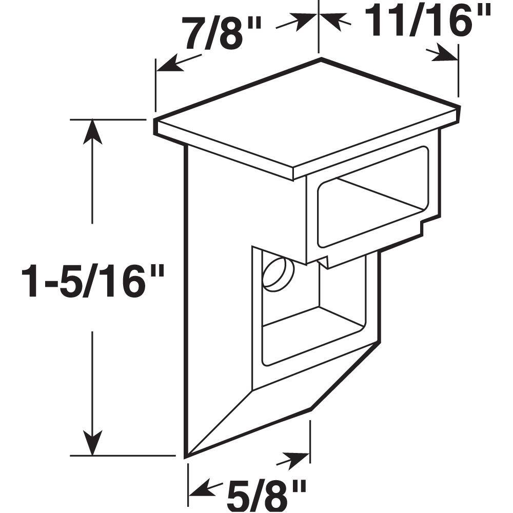 Prime-Line 1-5/16 in. White Plastic Window Channel Balance Sash Cams (2-pack)