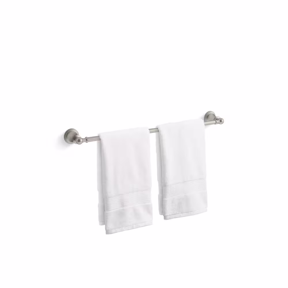 KOHLER Capilano 24 in. Towel Bar in Vibrant Brushed Nickel