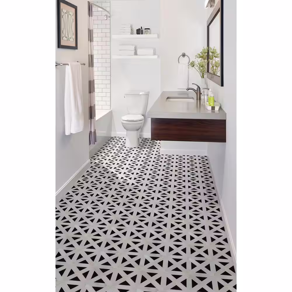 MSI Retro Fretwork 12 in. x 12 in. Mixed Marble Look Floor and Wall Tile (10 sq. ft./Case)