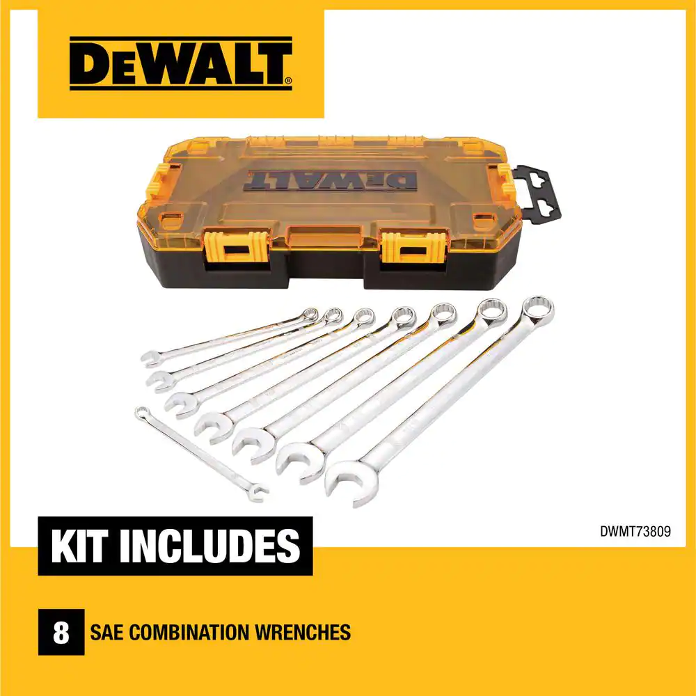 DEWALT SAE Combination Wrench Set (8-Piece)