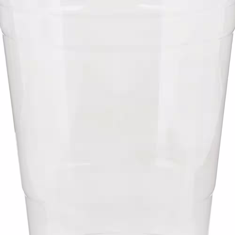 None 16 oz. Clear Disposable Plastic Cups, PETE, 25/Sleeve, 20 Sleeves/Carton
