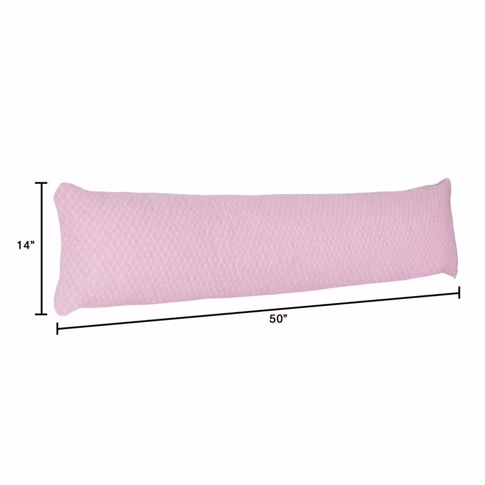 Lavish Home Hypoallergenic Memory Foam Body Pillow with Removable Cover