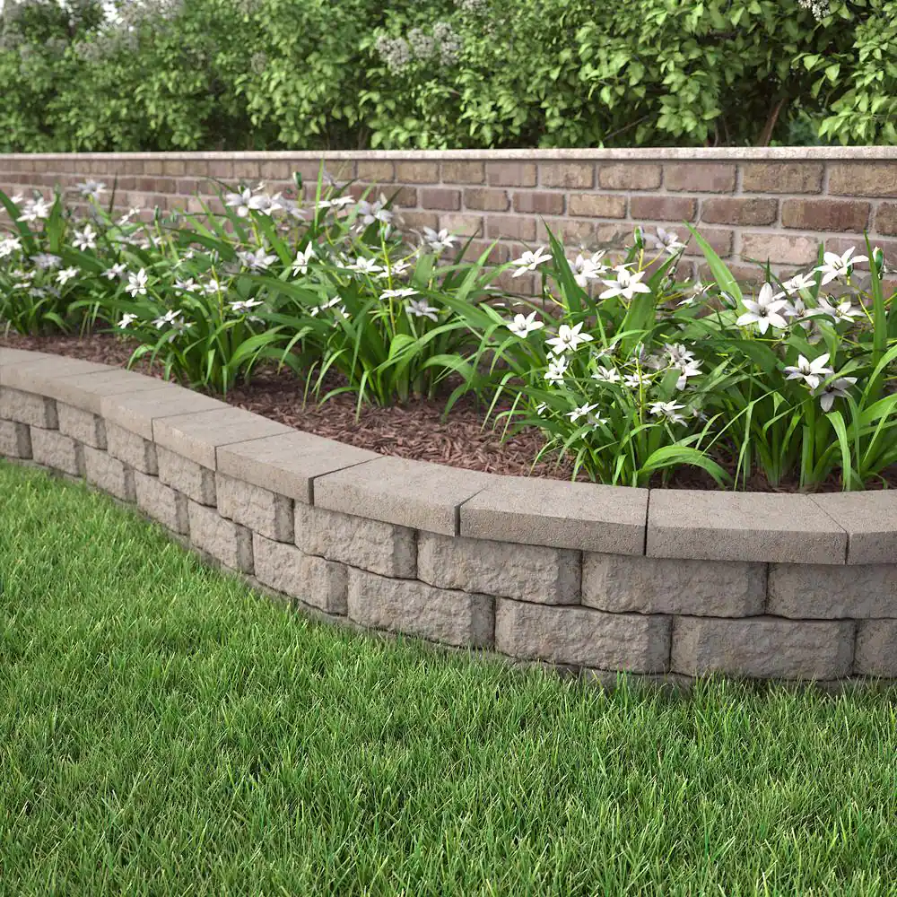 Pavestone 4 in. x 11.75 in. x 6.75 in. Fieldstone Concrete Retaining Wall Block