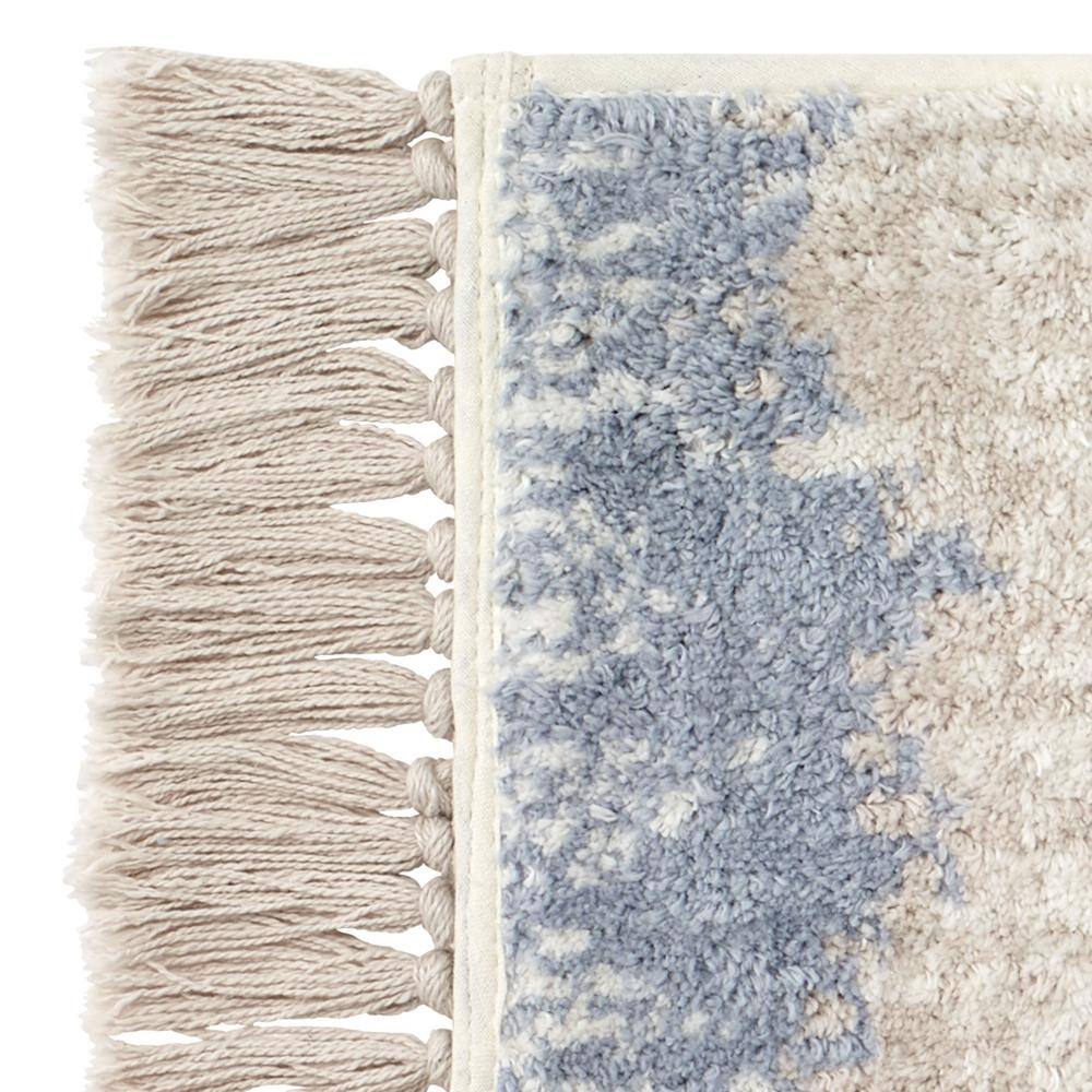Avanti Linens Abstract Coastal Multicolor 20 in. x 30 in. Bath Rug