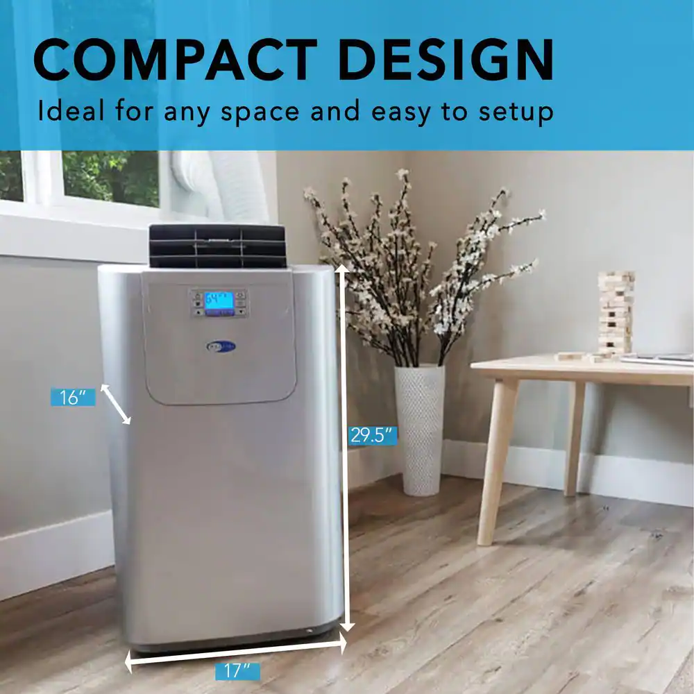 Whynter Elite 12,000 BTU Dual Hose Digital Portable Air Conditioner with Dehumidifier