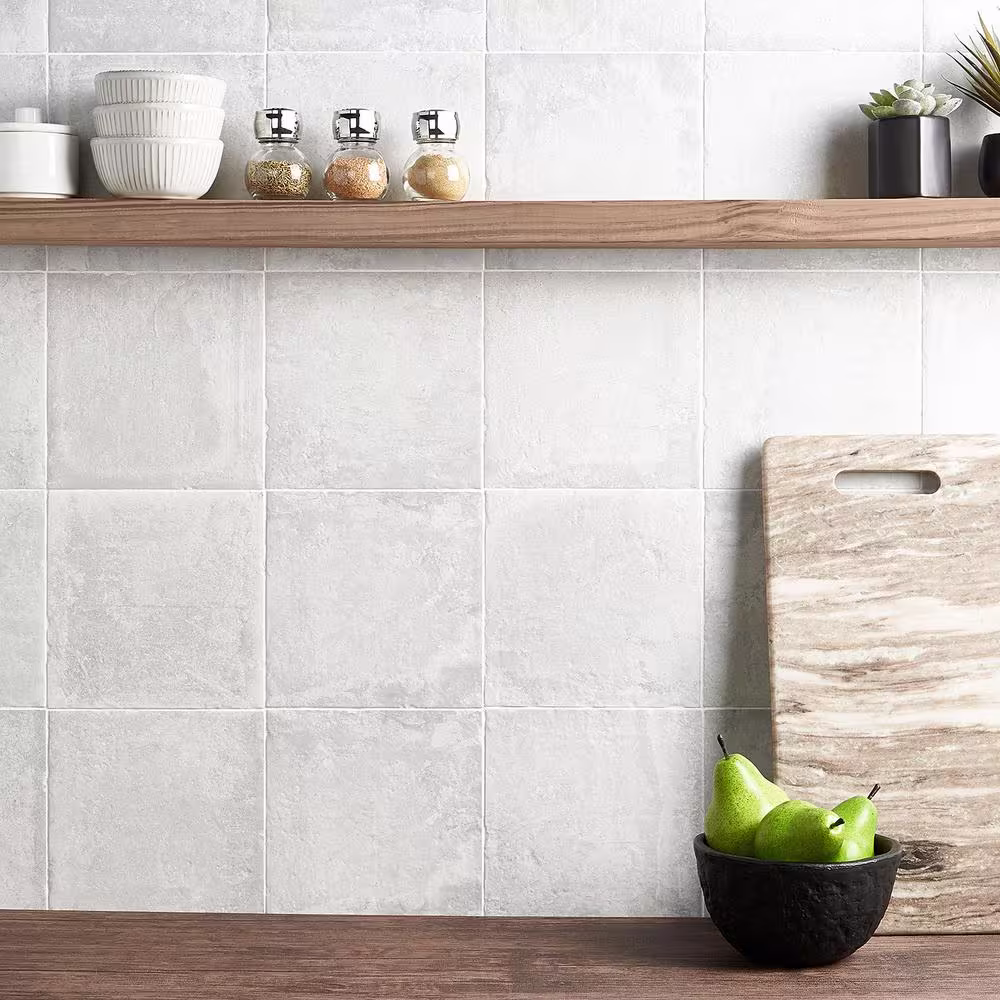 Ivy Hill Tile Patras Gray 7.87 in. x 7.87 in. Matte Porcelain Floor and Wall Tile (10.76 sq. ft./Case)