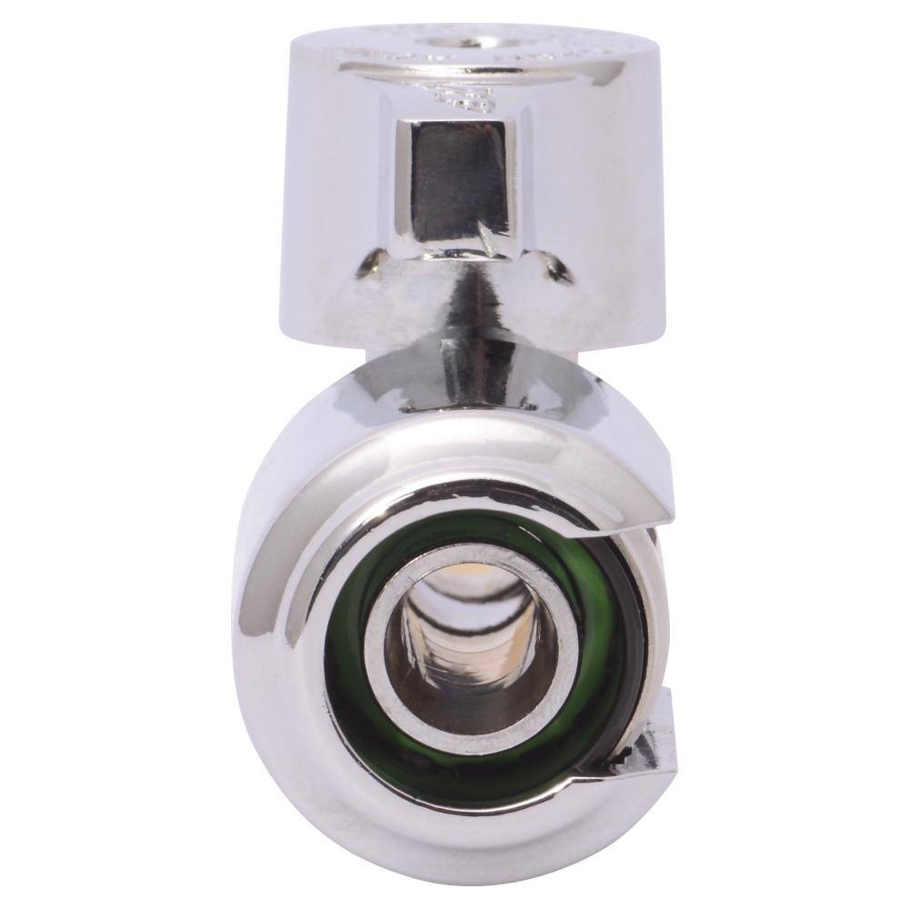 SharkBite EVOPEX 1/2 in. Push-to-Connect x 3/8 in. Compression Quarter Turn Straight Stop Valve