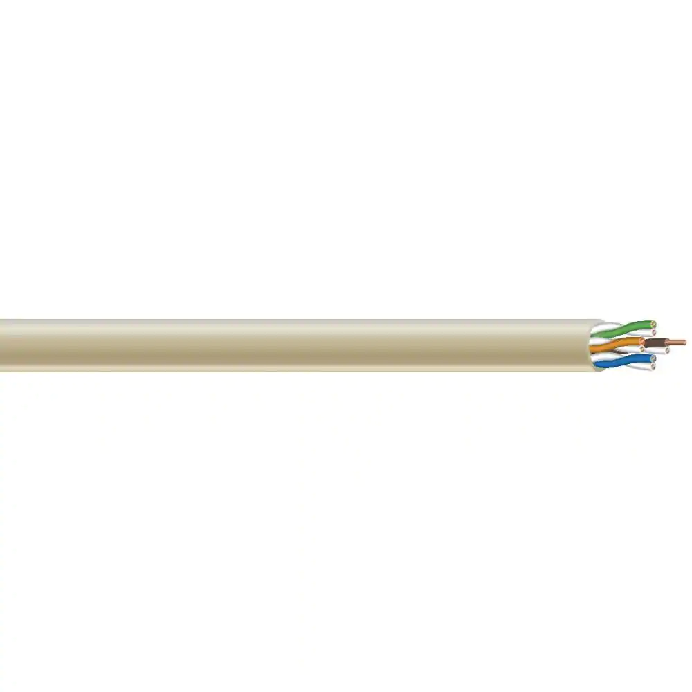 Southwire 500 ft. Tan 24/4 CAT5e CMR-CMX Indoor/Outdoor Data Cable