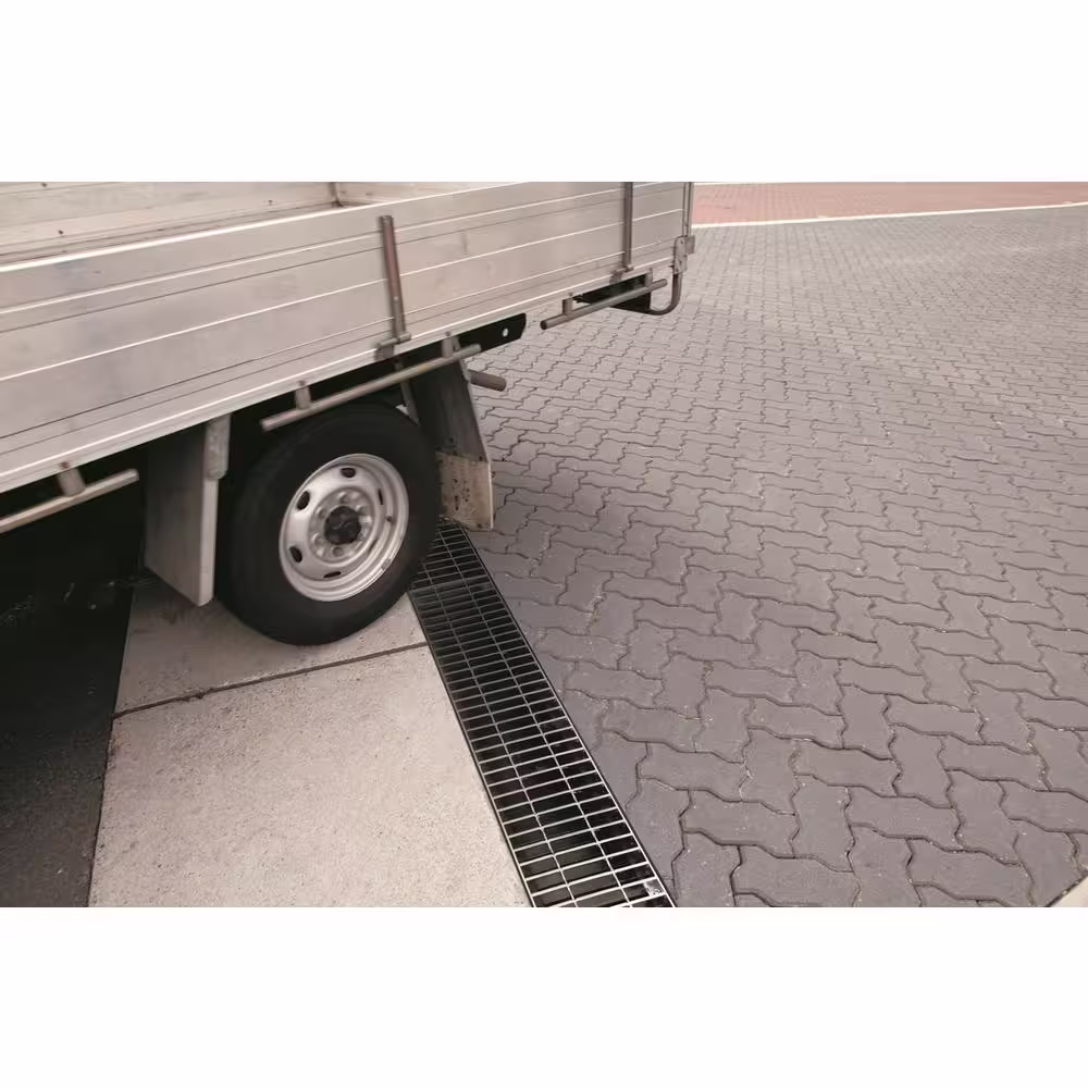 RELN Storm Master Deep Series Channel Drain Corner with Class B Steel Grate