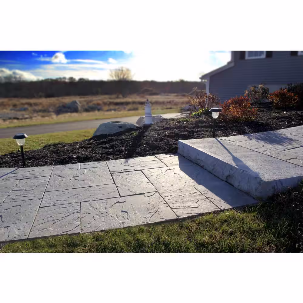 Nantucket Pavers Patio-on-a-Pallet 10 ft. x 10 ft. Concrete Gray Basket weave Yorkstone Paver (37 Pieces/100 Sq. Ft)