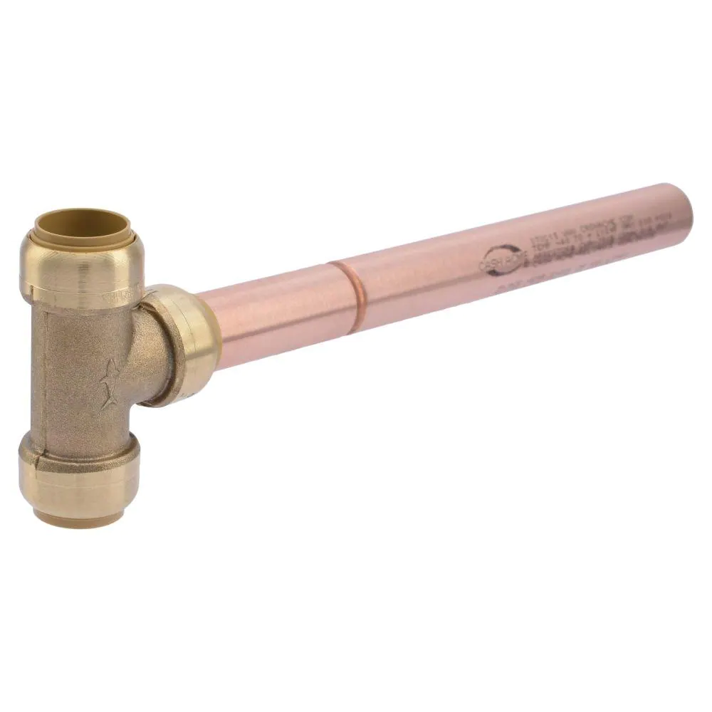 SharkBite 3/4 in. Push-to-Connect Brass Residential Water Hammer Arrestor Tee