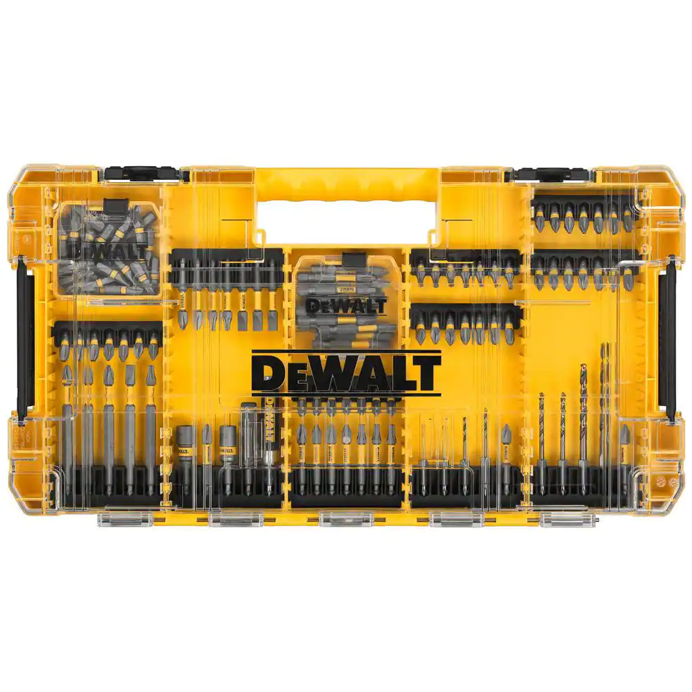 DEWALT Maxfit 1/4 in. Black and Gold Impact Ready Metal Drill and Steel Screwdriving Bit Set (120-Piece)