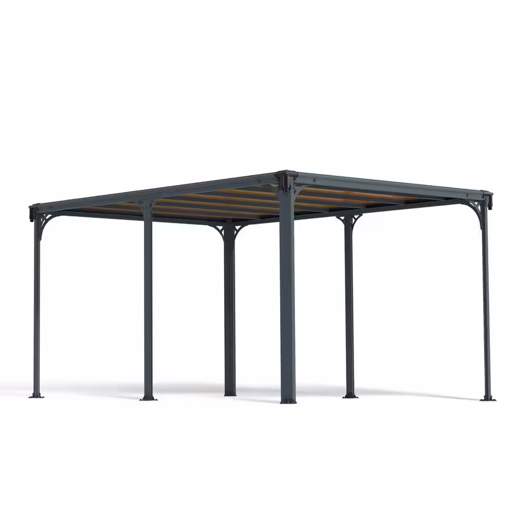 CANOPIA by PALRAM Milano 10 ft. x 14 ft. Gray/Bronze Outdoor Gazebo