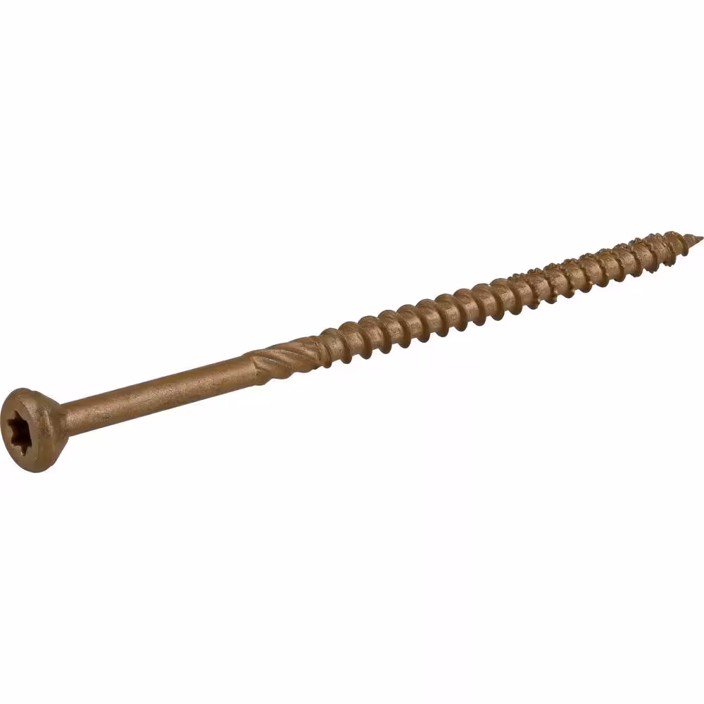 Everbilt #10 x 4 in. Star Drive Flat Head Exterior Wood Screws 1 lb.-Box (52-Piece)