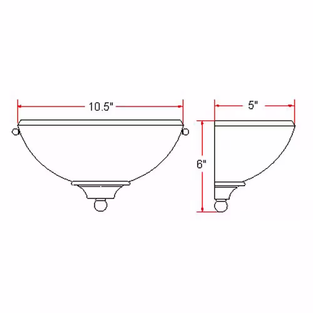 Design House Millbridge 1-Light Oil-Rubbed Bronze Wall Sconce