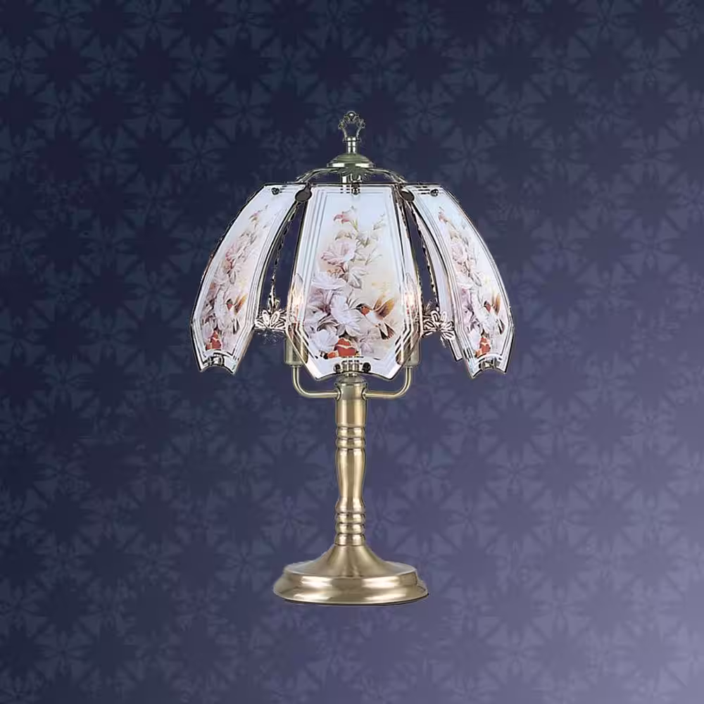 ORE International 23.5 in. Multi-colored Touch Lamp - Hummingbird