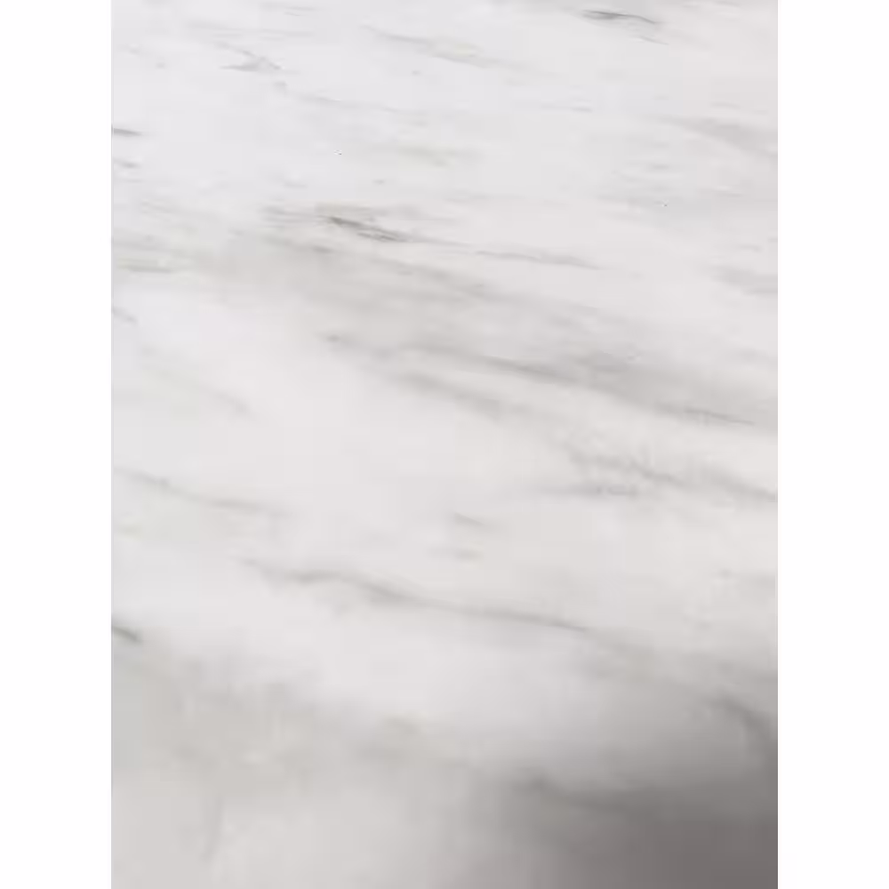 Best Master Furniture Lexington 70 in. L Rectangle White Faux Marble Dining Table (Seats 6)