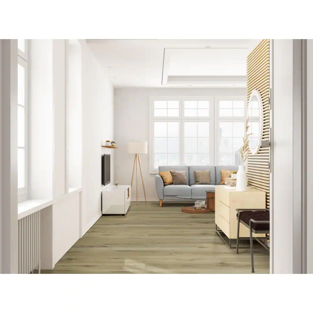 MSI Hunt River Hickory Brown 12 MIL x 7 in. W x 48 in. L Click Lock Waterproof Luxury Vinyl Plank Flooring (19 sqft/case)
