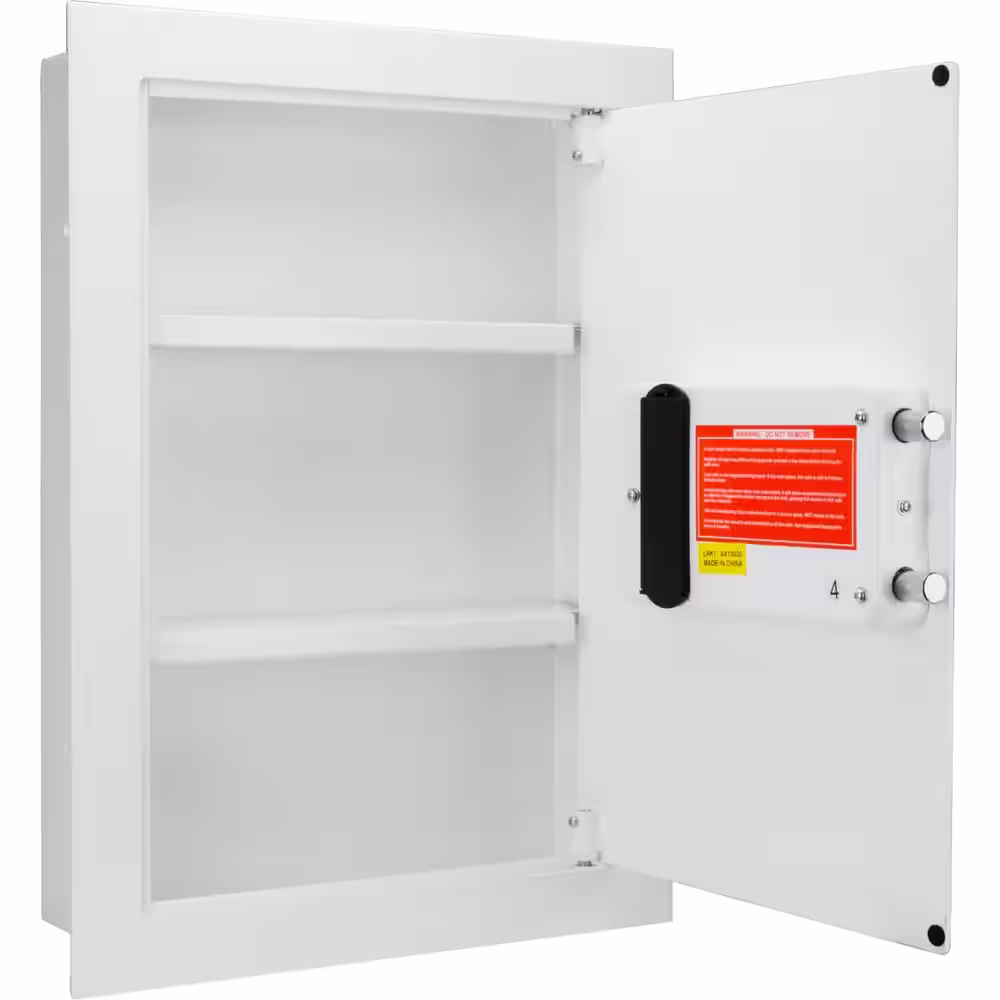 BARSKA White Biometric Wall Safe