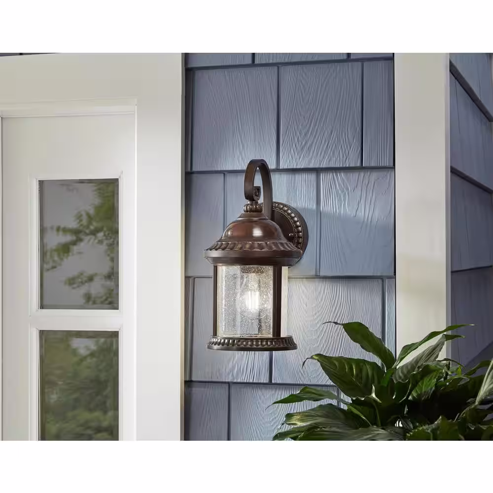 Home Decorators Collection Cambridge Bronze Motion Sensing Outdoor Coach Light Wall Sconce