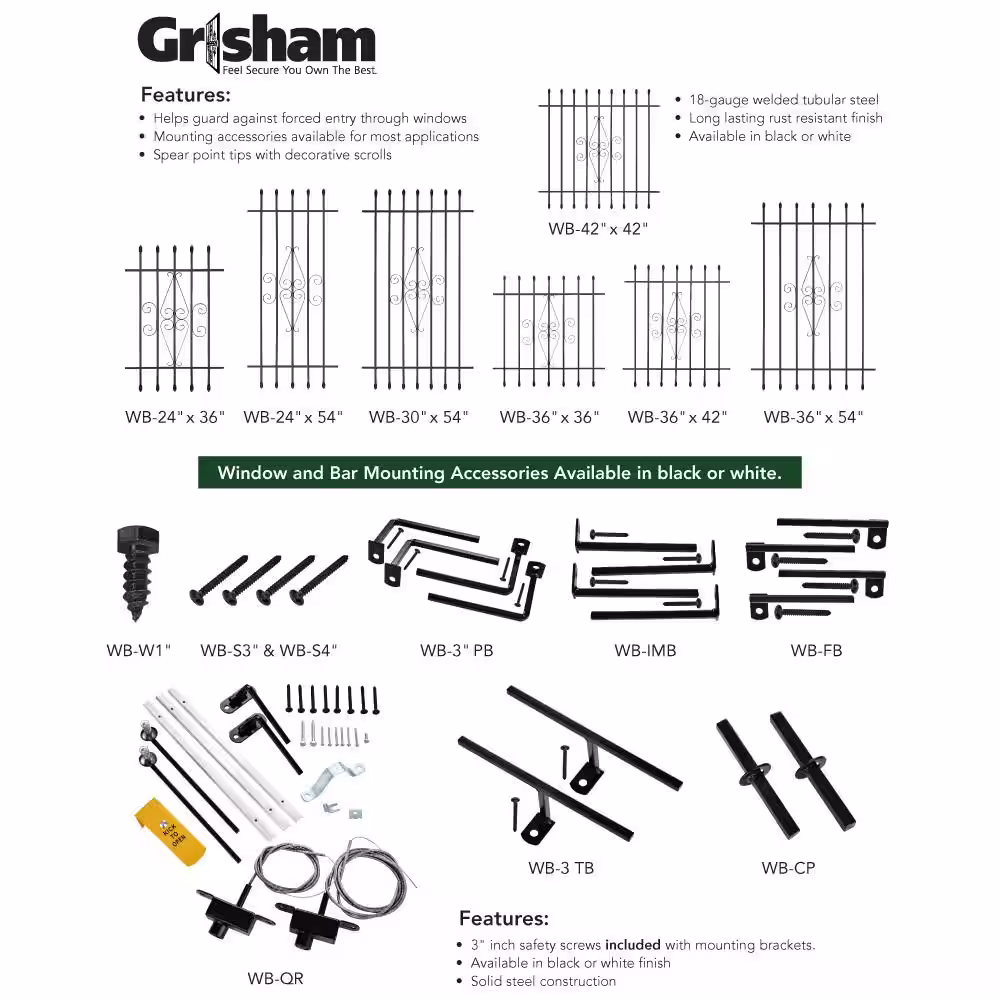 Grisham Window Bar Connector Pin (2-Pack)