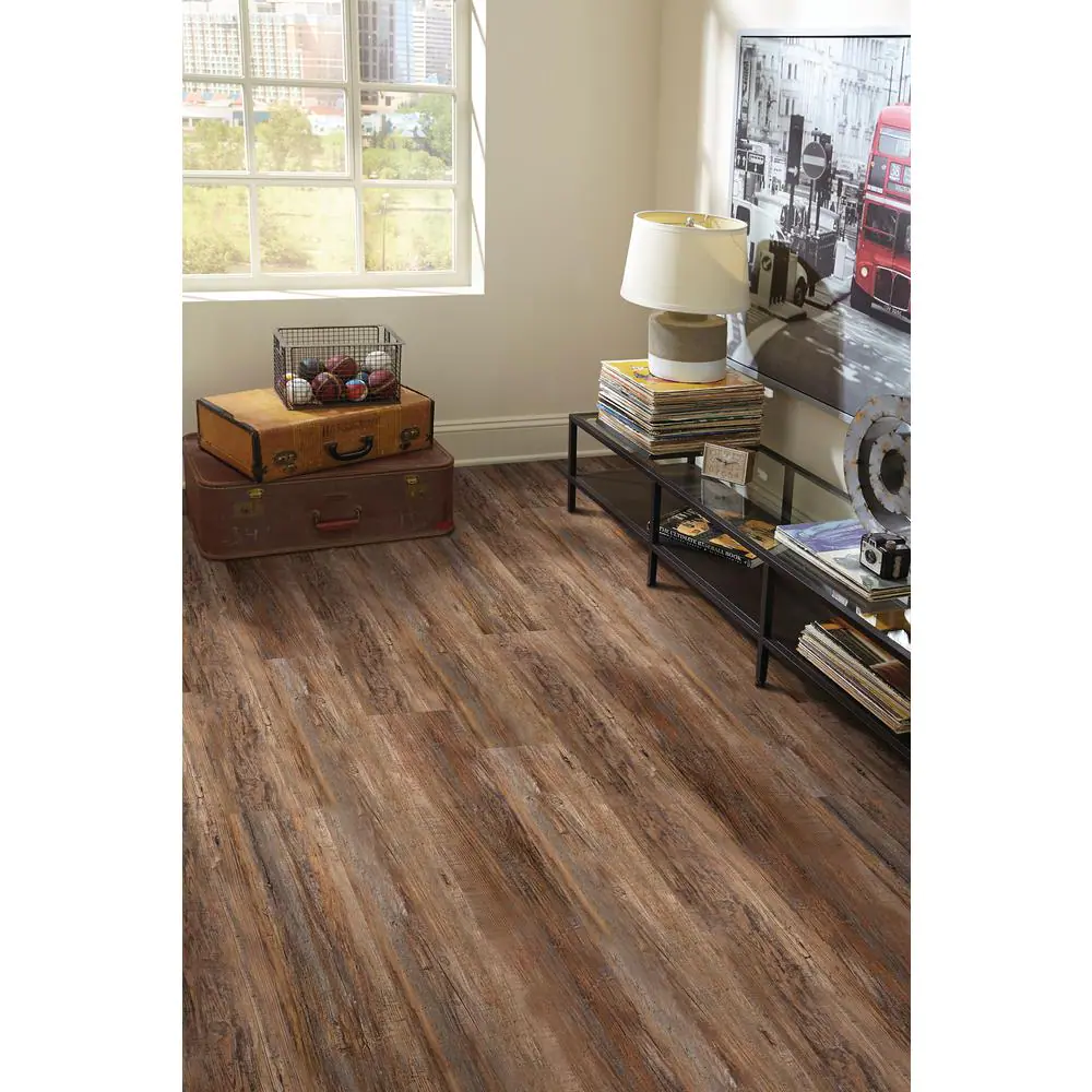 Islander Stagecoach 8 MIL x 5.9 in. W x 48 in. L Click Lock Waterproof Luxury Vinyl Plank Flooring (19.7 sqft/case)