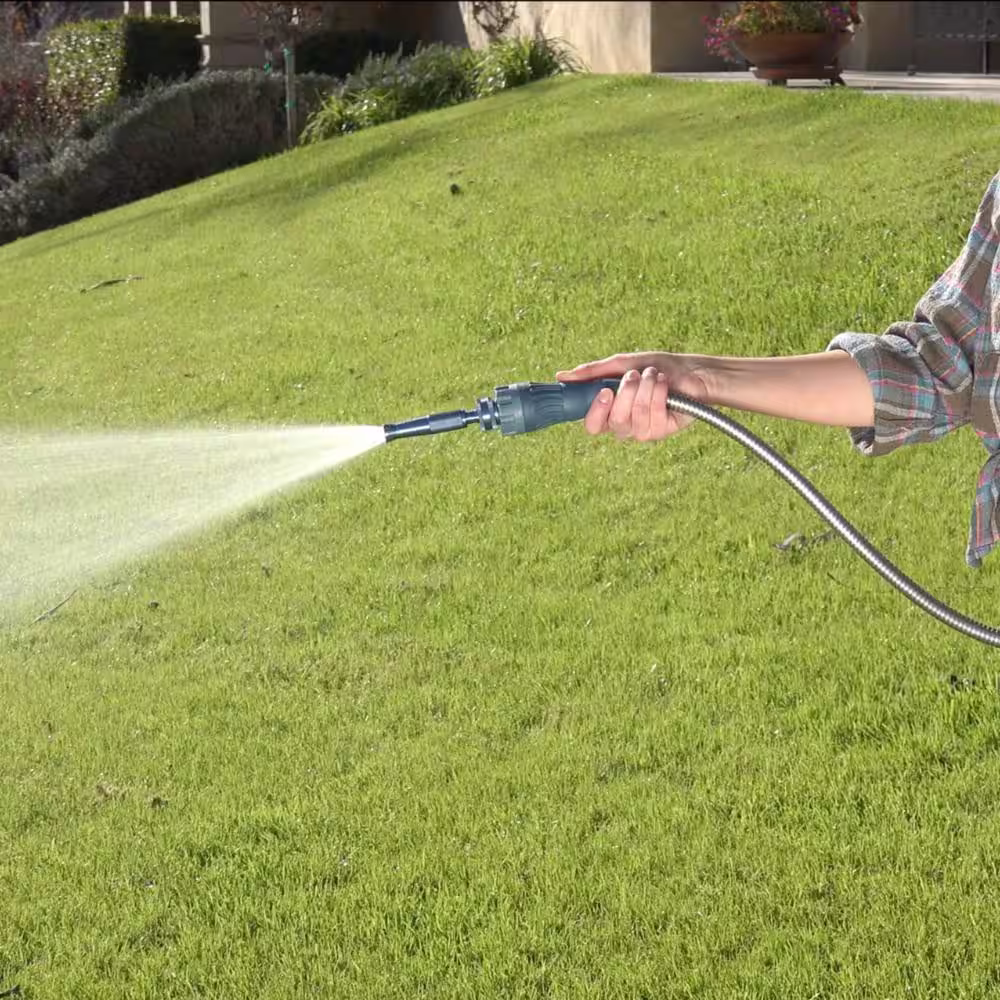 BERNINI FOUNTAINS Pro 5/8 in Dia x 50 ft. Length Light Kink Free Metal Hose - Slate Blue