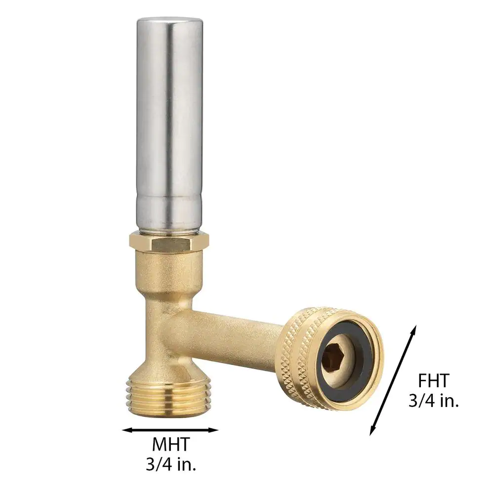 HOMEWERKS 3/4 in. FHT x 3/4 in. MHT Lead Free Stainless Steel Water Hammer Arrestor
