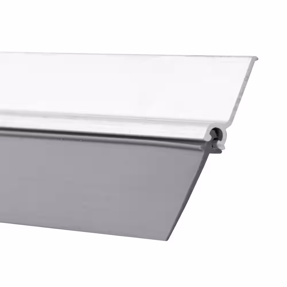 Simply Conserve Wright Stuff 1-1/4 in. x 84 in. Gray Silicone Bulb and Aluminum Screw On Door Weatherstrip Set Contractor Pack of 20