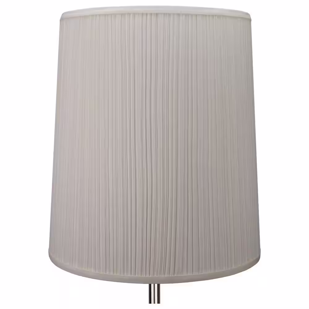 FenchelShades.com Fenchel Shades 13 in. Top Diameter x 15 in. Bottom Diameter x 17 in. Slant, Pleated Mushroom Cream Empire Lamp Shade