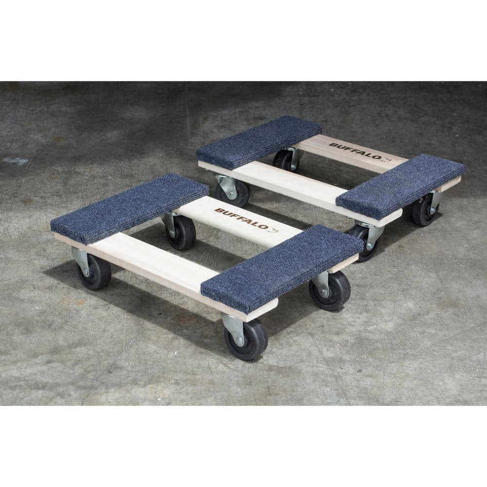 Buffalo Tools 1,000 lbs. Capacity 18 in. x 12 in. Furniture Dolly (2-Pack)