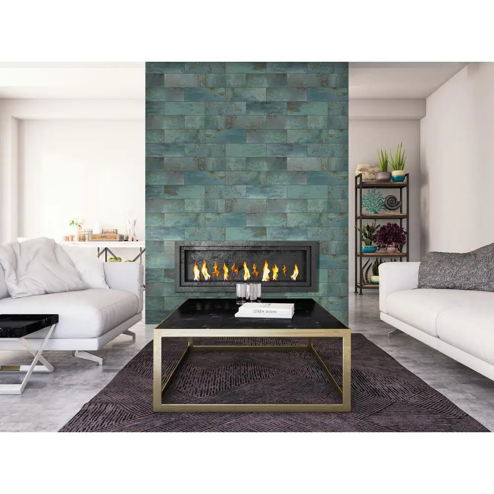 MSI Marza Aqua 4 in. x 12 in. Glossy Ceramic Green Subway Tile (11.22 sq. ft. / case)