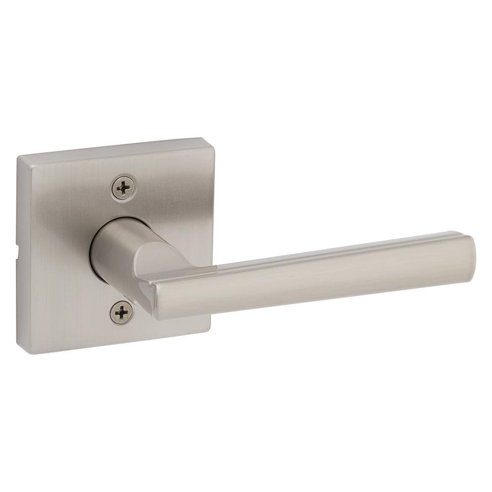 Kwikset Montreal Square Satin Nickel Passage Hall/Closet Door Lever