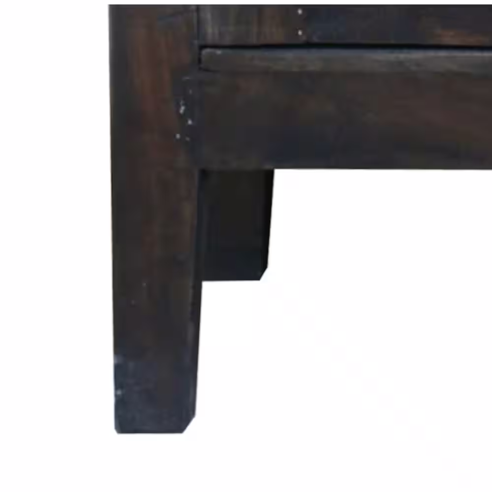 AndMakers Shabby Chic Cottage Vintage Iron Brown Accent Cabinet