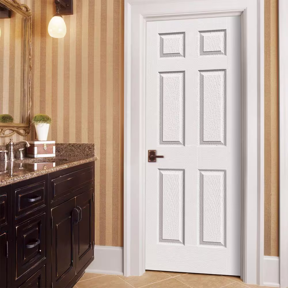 JELD-WEN 36 in. x 80 in. Colonist White Painted Right-Hand Smooth Molded Composite Single Prehung Interior Door