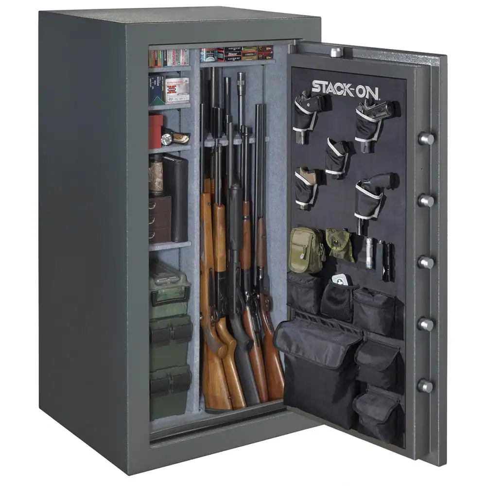 Total Defense 40-Gun Fire/Waterproof Safe with Electronic Lock and Door Storage
