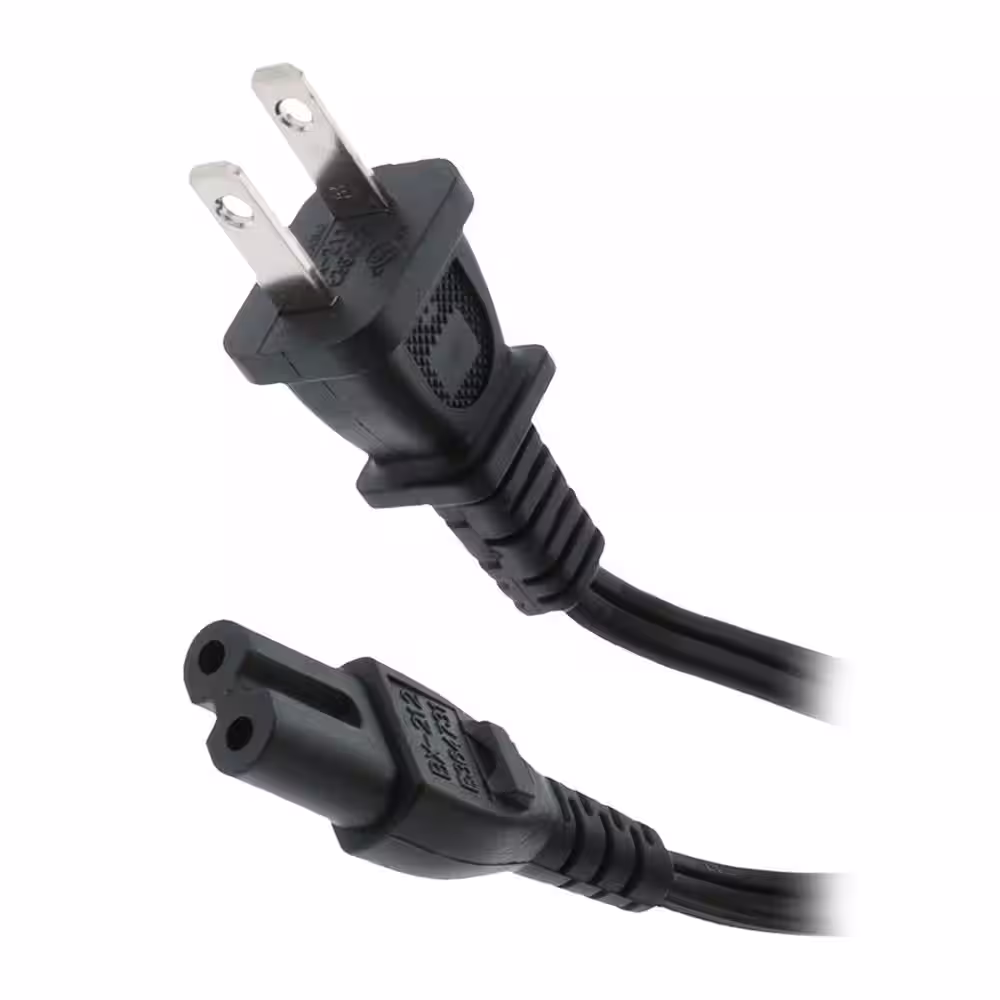 Xtreme Cables 10 ft. Non-Polarized 2-Conductor Replacement Power Extension Cord