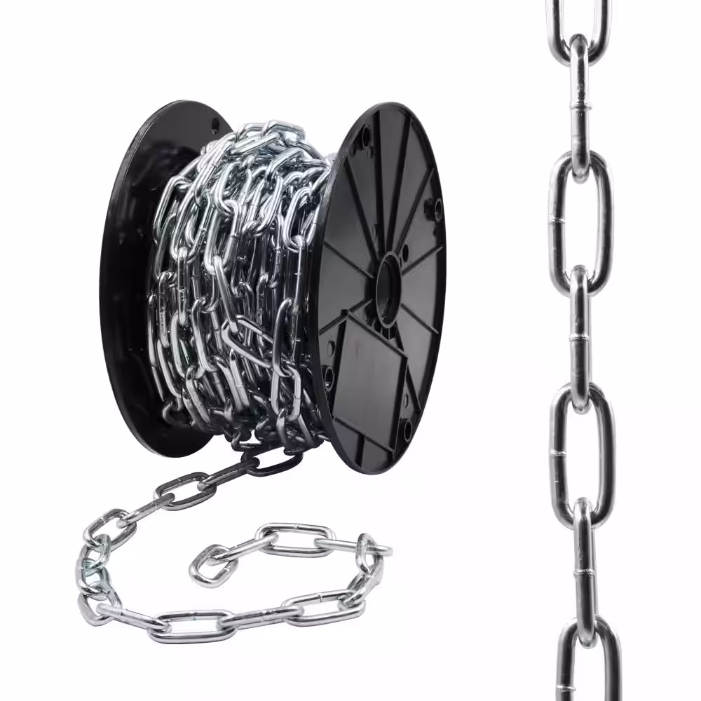 Everbilt #2 x 1 ft. Zinc Plated Straight Link Chain