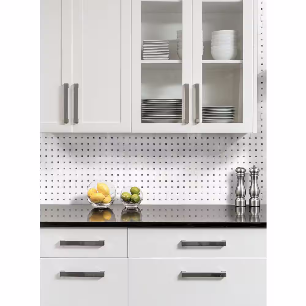 MSI Azula Basket Weave 12 in. x 12 in. Polished Marble Look Wall Tile (10 sq. ft./Case)