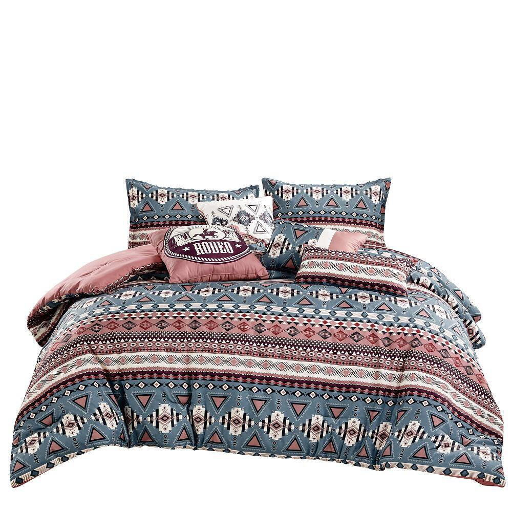 Shatex 7 Piece All Season Bedding Queen size Comforter Set, Ultra Soft Polyester Elegant Bedding Comforters