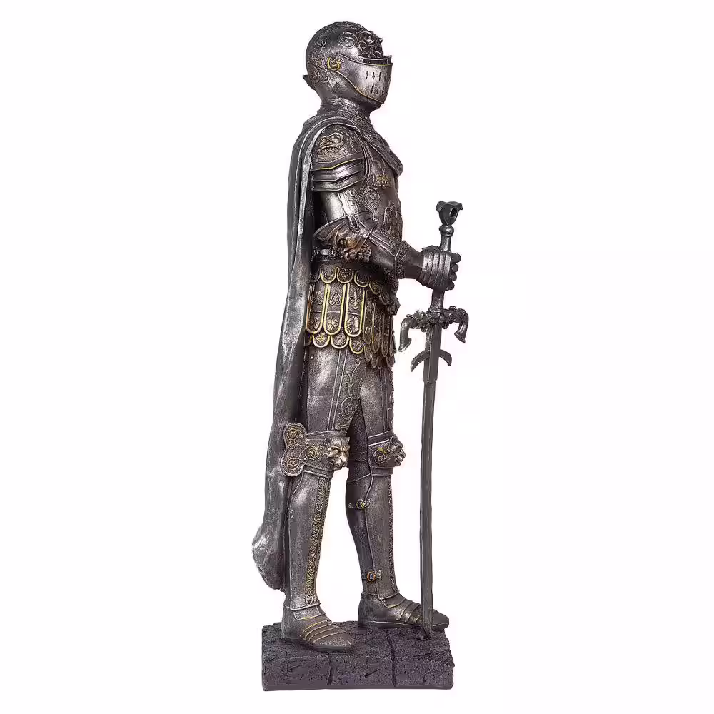 Design Toscano 39.5 in. H The King's Guard Sculptural Half Scale Knight Replica