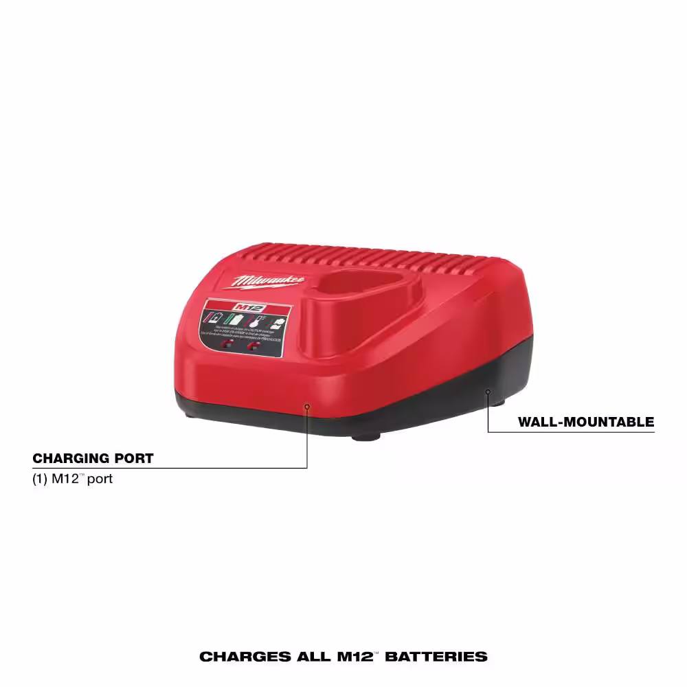 Milwaukee M12 12-Volt Lithium-Ion Battery Charger