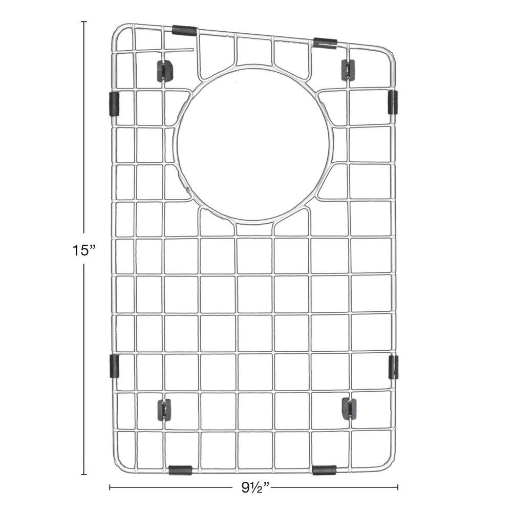 Karran 9-1/2 in. x 15 in. Stainless Steel Bottom Grid Fits QT-711 / QU-711