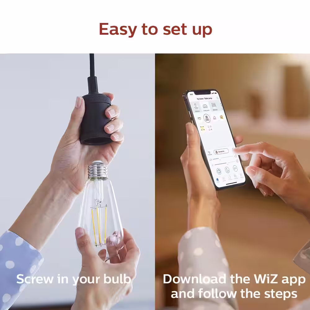Philips 6.6 ft LED Smart Wi-Fi Color Changing Light Strip Base Kit and 3.3 ft Extension Powered by WiZ with Bluetooth