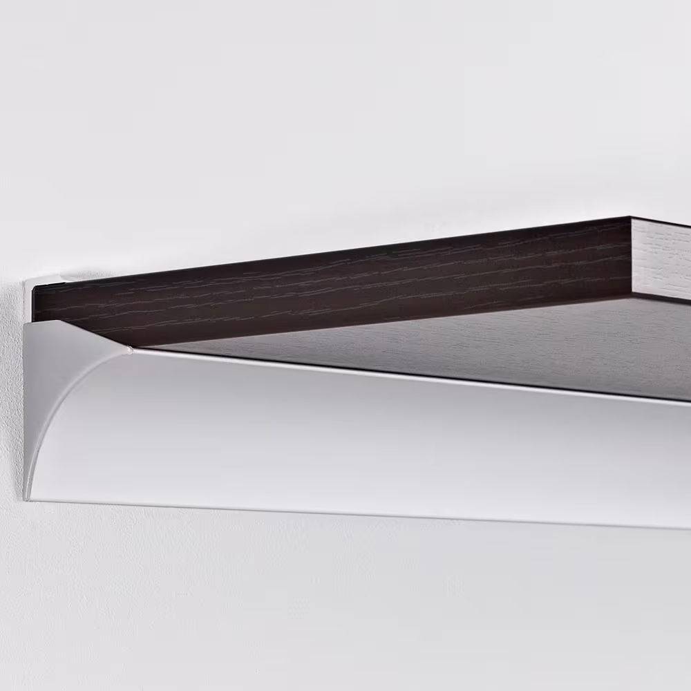 Dolle RAIL 0.75 in. Silver Shelf Bracket