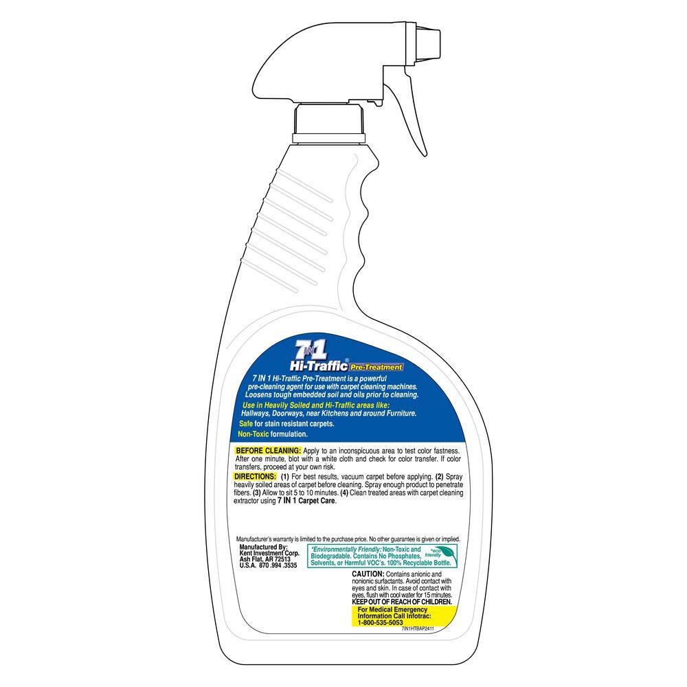 7-IN-1 Carpet Care 7-in-1 24 oz. High-Traffic Carpet Cleaner Spray Bottle (12-Pack)