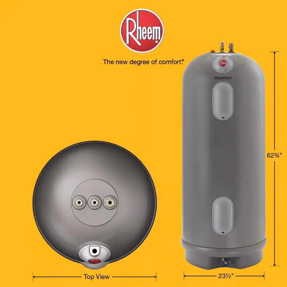 Rheem Marathon 50 gal. 4500 -Watt Tall Electric Water Heater with Lifetime Tank Warranty and 240 volt Connection